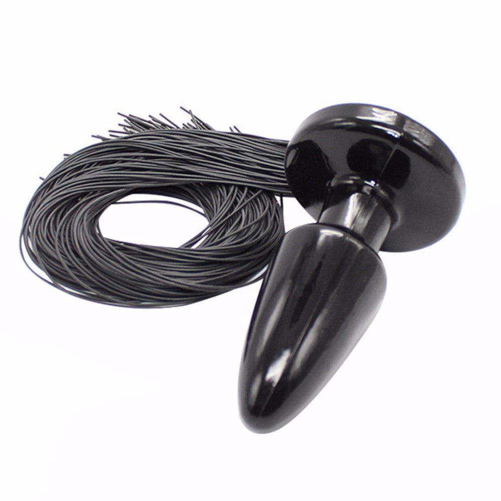 Gray Horse Tail, 10" Loveplugs Anal Plug Product Available For Purchase Image 1