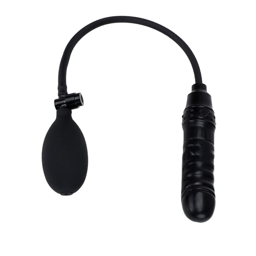 This eco-friendly dildo made of silicone, air pressure control ensures a smooth experience. inflatable plug enhances your solo play.