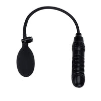 This eco-friendly dildo made of silicone, air pressure control ensures a smooth experience. inflatable plug enhances your solo play.