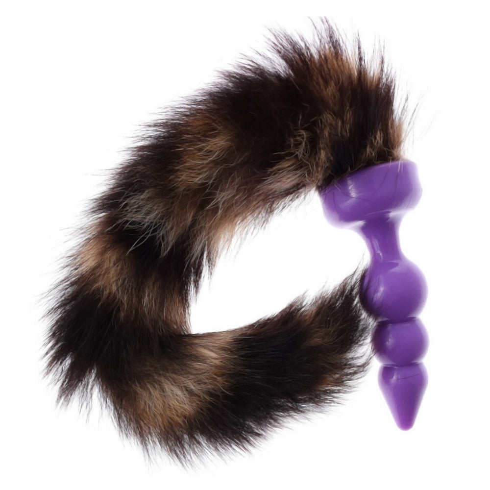 Silicone Raccoon Tail, 12" Loveplugs Anal Plug Product Available For Purchase Image 2