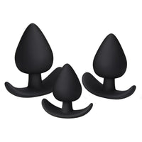 An image of a black, silicone sex toy showcasing sex, sex toys, using, best, sex toy, deep, bdsm, silicone, available in multiple sizes, ideal for butt men and versatile play.