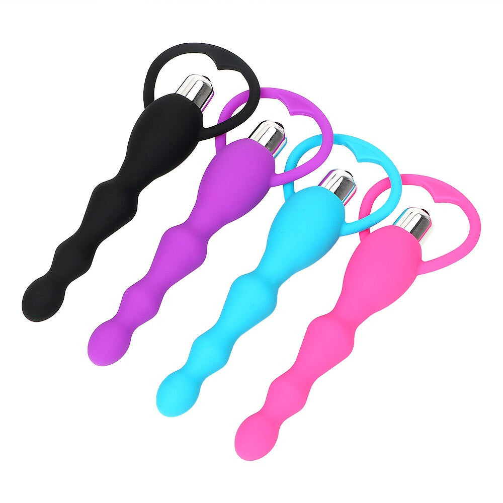 sex toy beads Blush Novelties Luxe Silicone 10 Anal Beads