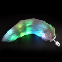 The sex toys light up tail pul jewel adds a new dimension to your experience, the glow is breathtaking. shapable LED Tail, 3 Colors
