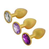 Gently insert the gold-plated stainless plug, sex toys metal, and enjoy its rose jewel. Ideal for stretching and temperature play, its long-lasting comfort will elevate your sensations.