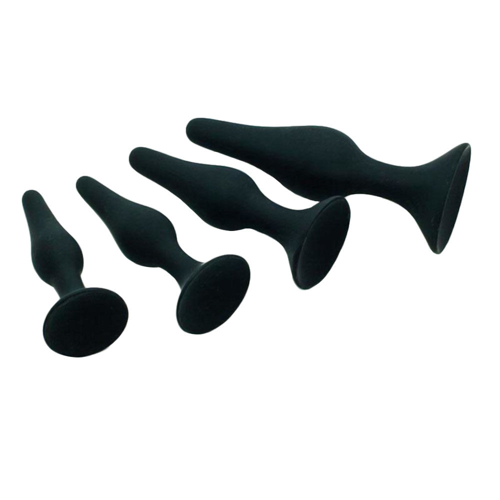 4 Piece Plugging Silicone Trainer Set Loveplugs Anal Plug Product Available For Purchase Image 1