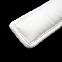 White Leather Collar With Leash