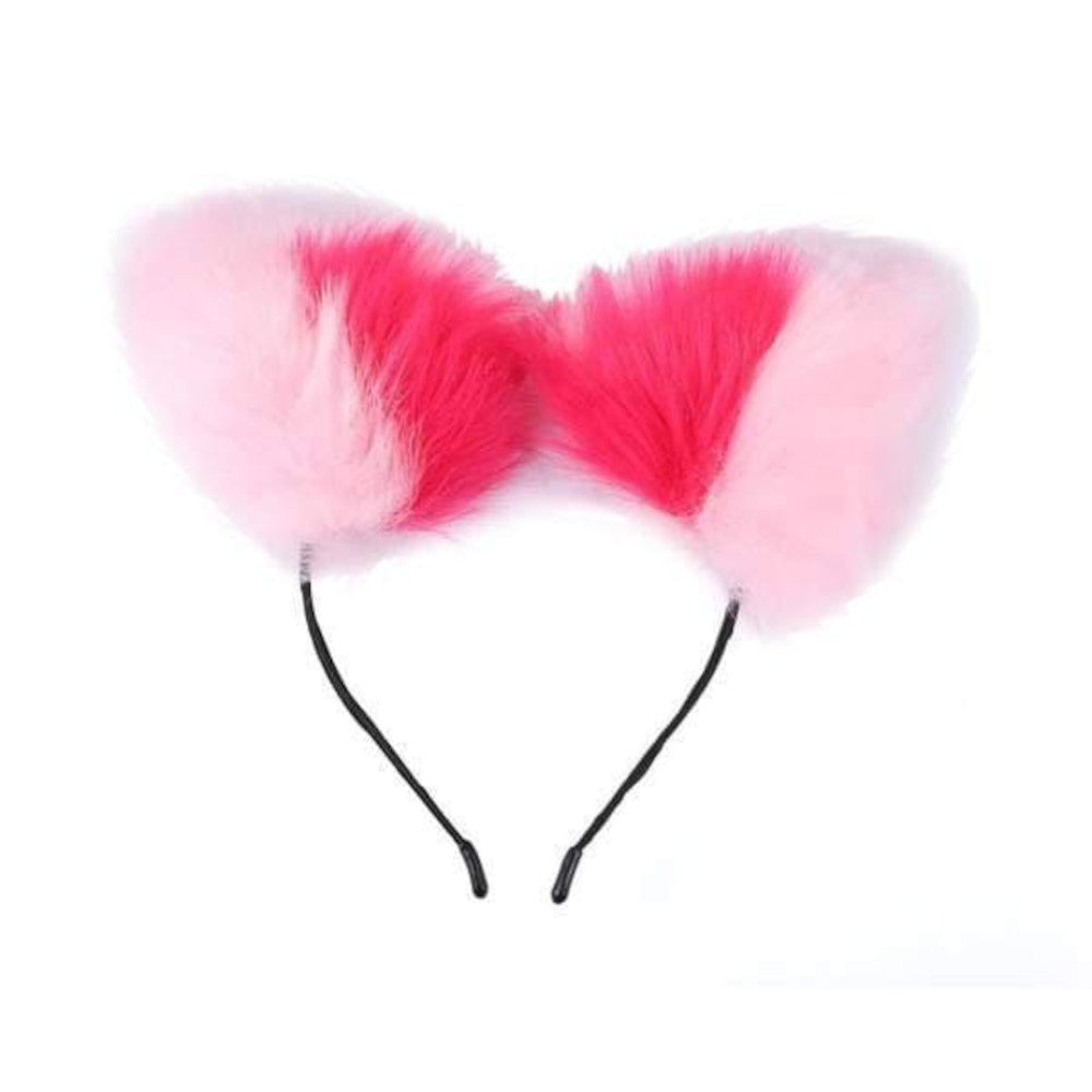 Elevate your BDSM experience with these rosy pink cat ears, perfect for cosplay. Add a wild twist, and embrace your wolf butt side!