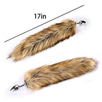 Brown Metal Fox Tail 16" Loveplugs Anal Plug Product Available For Purchase Image 24
