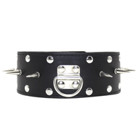Spiked Leather Collar With Leash Loveplugs Anal Plug Product Available For Purchase Image 21