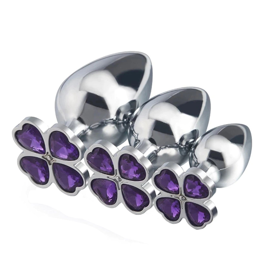 Four Heart Clover Princess Plug Loveplugs Anal Plug Product Available For Purchase Image 5