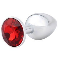 The image showcases a stainless steel, jeweled. It comes in various sizes like small and large, with safety features. Available in silver, pink, light blue, and more.