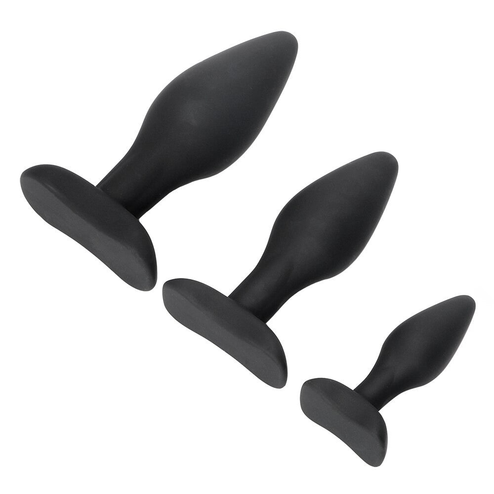 Graduated Soft Silicone Set (3 Piece) Loveplugs Anal Plug Product Available For Purchase Image 5