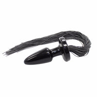 The black silicone sex toy with a 9.84" gray tail lets you become the mounted equid. The sex toy horse is perfect for every ride and sex toy experience.