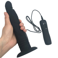 Looking for a pink, silicone, vibrating, dildo with suction cups? Experience huge pleasure with 7 vibration speeds!