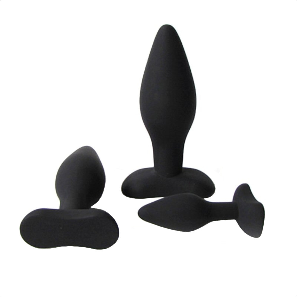 Small Silicone Plug Training Set (3 Piece) Loveplugs Anal Plug Product Available For Purchase Image 4