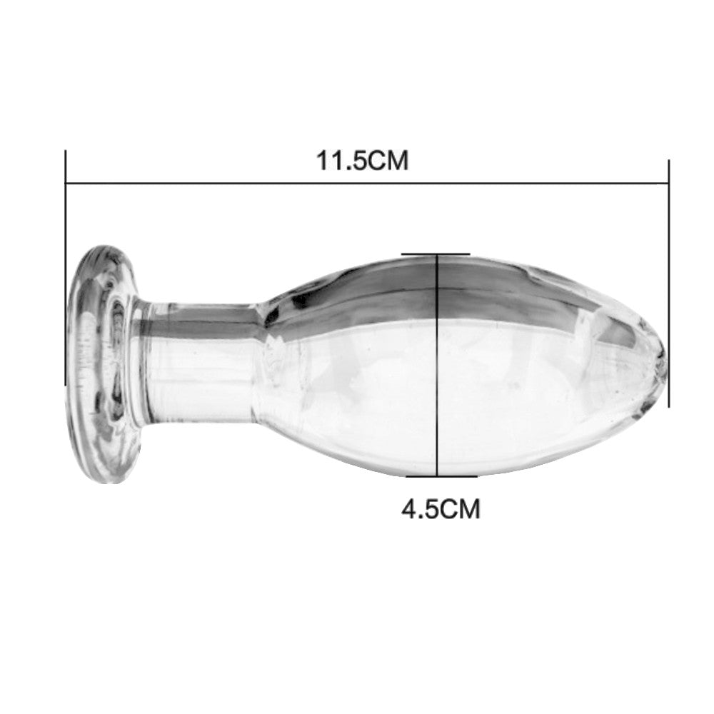 Smooth Transparent Glass Stimulator Plug Loveplugs Anal Plug Product Available For Purchase Image 5