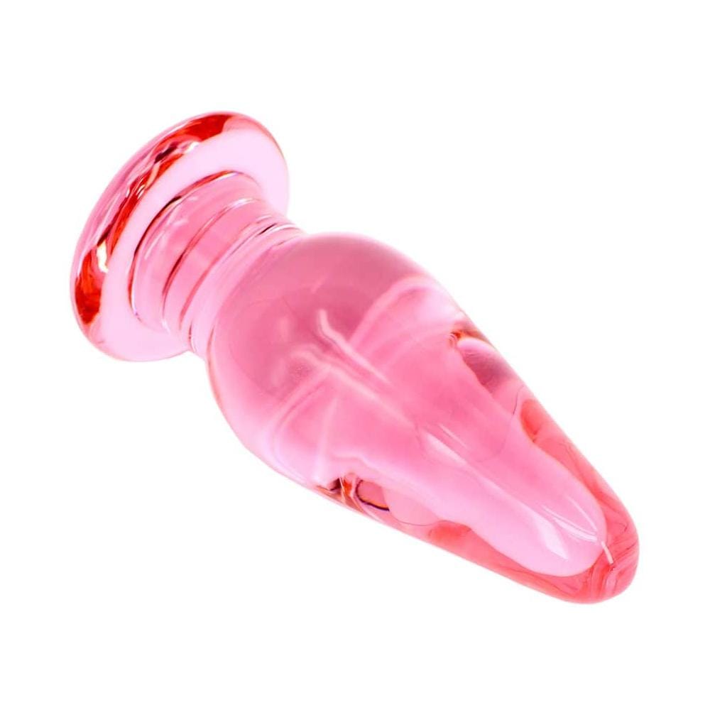 Crystal Pink Glass Plug Loveplugs Anal Plug Product Available For Purchase Image 4