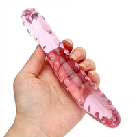 Elegant Pink Glass Tentacle Dildo