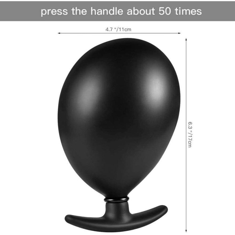 To use, insert the plug, then squeeze the inflation bulb for adjustable sizing. silicone plugs are great for experimenting with gaping, inflatable fun.