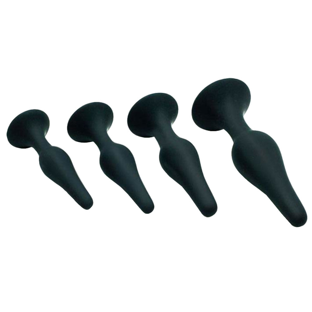 4 Piece Plugging Silicone Trainer Set Loveplugs Anal Plug Product Available For Purchase Image 2