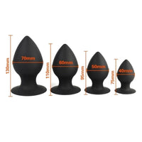 Sleek Black Silicone Anal Toy Plug