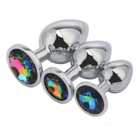 Enhance your intimate moments with this colorful, metal plug. Small base, red jewel, and the jeweled sex toys add elegance to your collection.