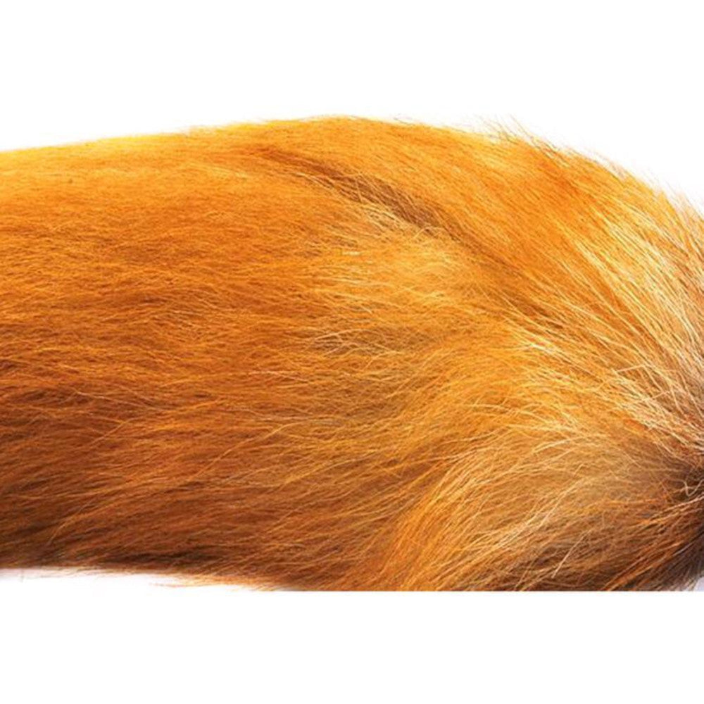 16" Orange Brown Fox Tail Silicone Plug Loveplugs Anal Plug Product Available For Purchase Image 5