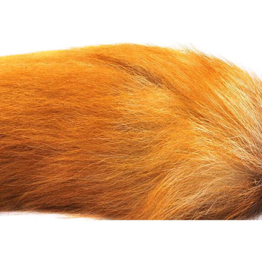 Enhance your experience with this soft, synthetic fox fur tail, tug gently to explore your fantasies. The plug stays secure for easy Plug animal play.