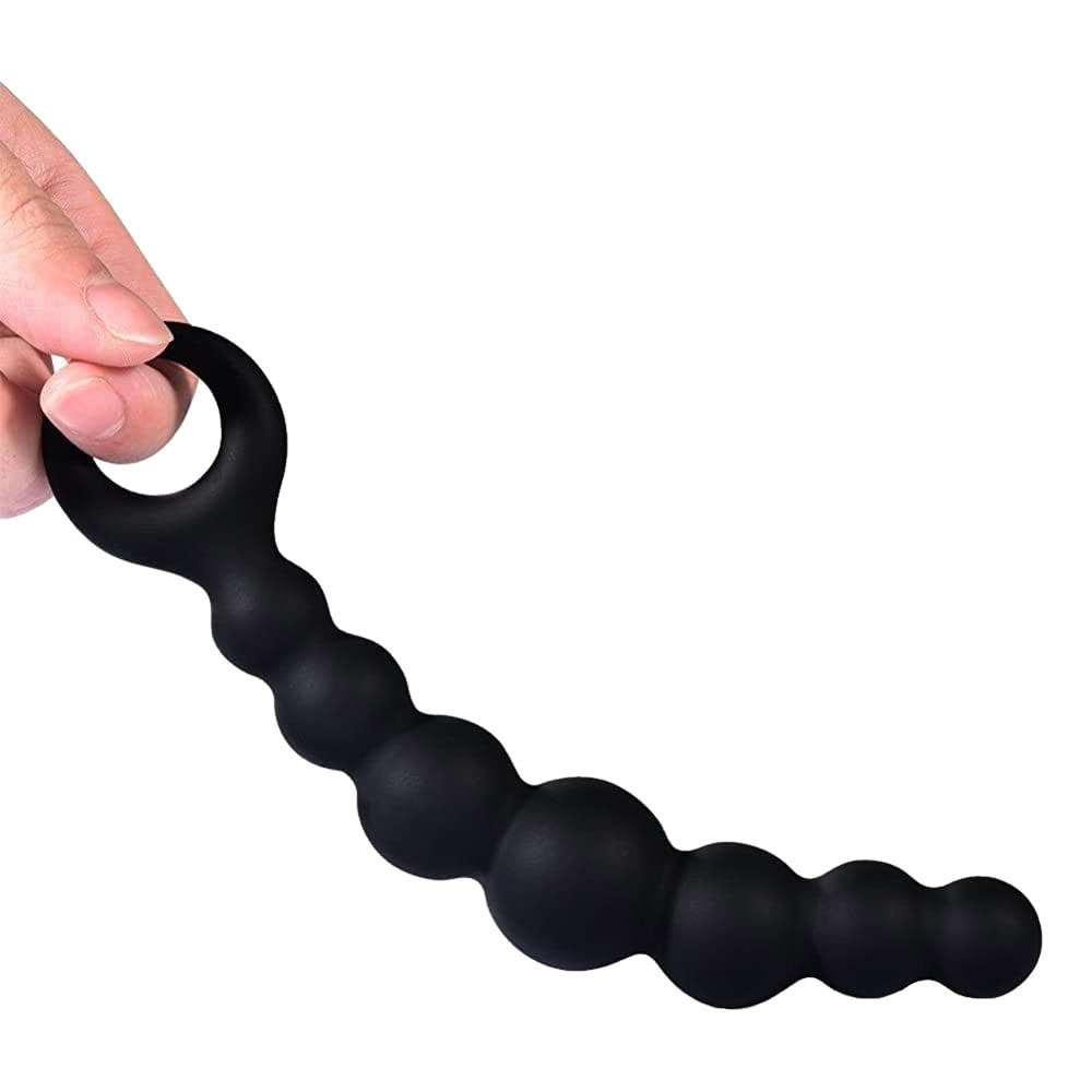 Curved Anal Toy String Plugs