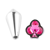 The heart-shaped jewel adds elegance, making it a great beginner plug for those exploring new sensations. Using it enhances intimate moments.