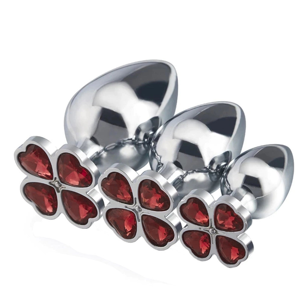 Four Heart Clover Princess Plug Loveplugs Anal Plug Product Available For Purchase Image 7