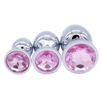 Exquisite Steel Jeweled Plug Set (3 Piece) Loveplugs Anal Plug Product Available For Purchase Image 22