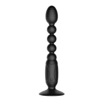 Explore new sensations with this LGBT-friendly vibrator designed for all. It features rechargeable, waterproof beads, a suction cup, and a dildo for hands-free play.