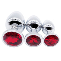 Exquisite Steel Jeweled Plug Set (3 Piece) Loveplugs Anal Plug Product Available For Purchase Image 23