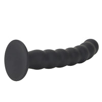 Ribbed Suction Cup Silicone Dildo