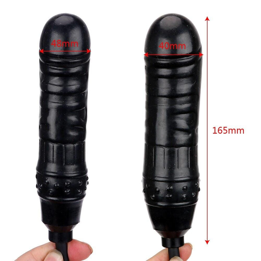 Small Pleasure Pump Silicone Inflatable Ass Dildo