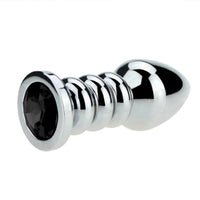 Ribbed Steel Jeweled Plug Loveplugs Anal Plug Product Available For Purchase Image 27