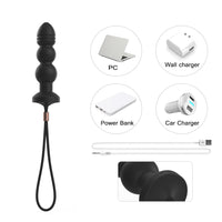 Silicone Vibrating Anal Beaded Plug
