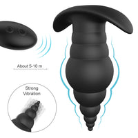 Indulge in huge anal bliss with wireless control, switching effortlessly between modes. The strong silicone dildo adds super intense vibrations.
