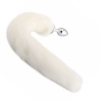 Plush Cat Tail Metal Plug 17"