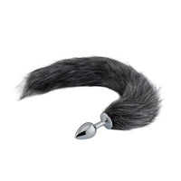 Dark Grey Fox Metal Tail, 18" Loveplugs Anal Plug Product Available For Purchase Image 21