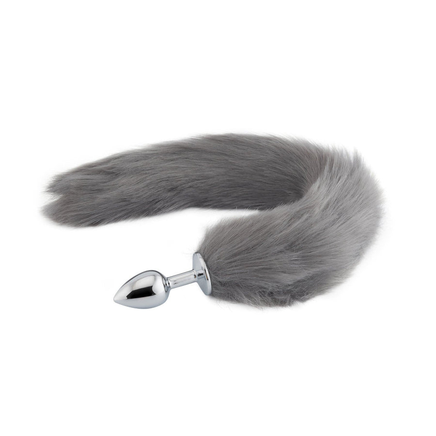 Grey Fox Metal Tail, 18" Loveplugs Anal Plug Product Available For Purchase Image 40