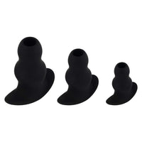 Soft Black Tunnel Plugs (3 Piece) Loveplugs Anal Plug Product Available For Purchase Image 20