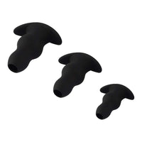Soft Black Tunnel Plugs (3 Piece) Loveplugs Anal Plug Product Available For Purchase Image 23
