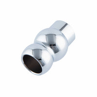 For an intense stretch, the stainless, steel, ribbed, sex toy, offers maximum stimulation. Enjoy sex toys tunnel with any lube for smooth metal insertion.
