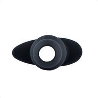 A set of black, silicone plugs for gradual anal training. Made for beginners, with three tunnel, training, large, sex, silicone, plugs sizes.