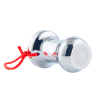 The stainless steel, hollow plug offers exciting anal gaping experiences. Its weight, while heavy, adds to the thrill of anal tunnel play.