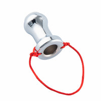 For a unique experience, use this stainless steel, hollow sex toy hollow for gaping. The metal, tunnel, and silicone-free feel enhances temperature play.