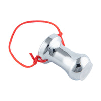 The stainless steel sex toy, perfect for gaping, offers exciting temperature play with its hollow sex toy feature, ideal for metal and silicone enthusiasts.