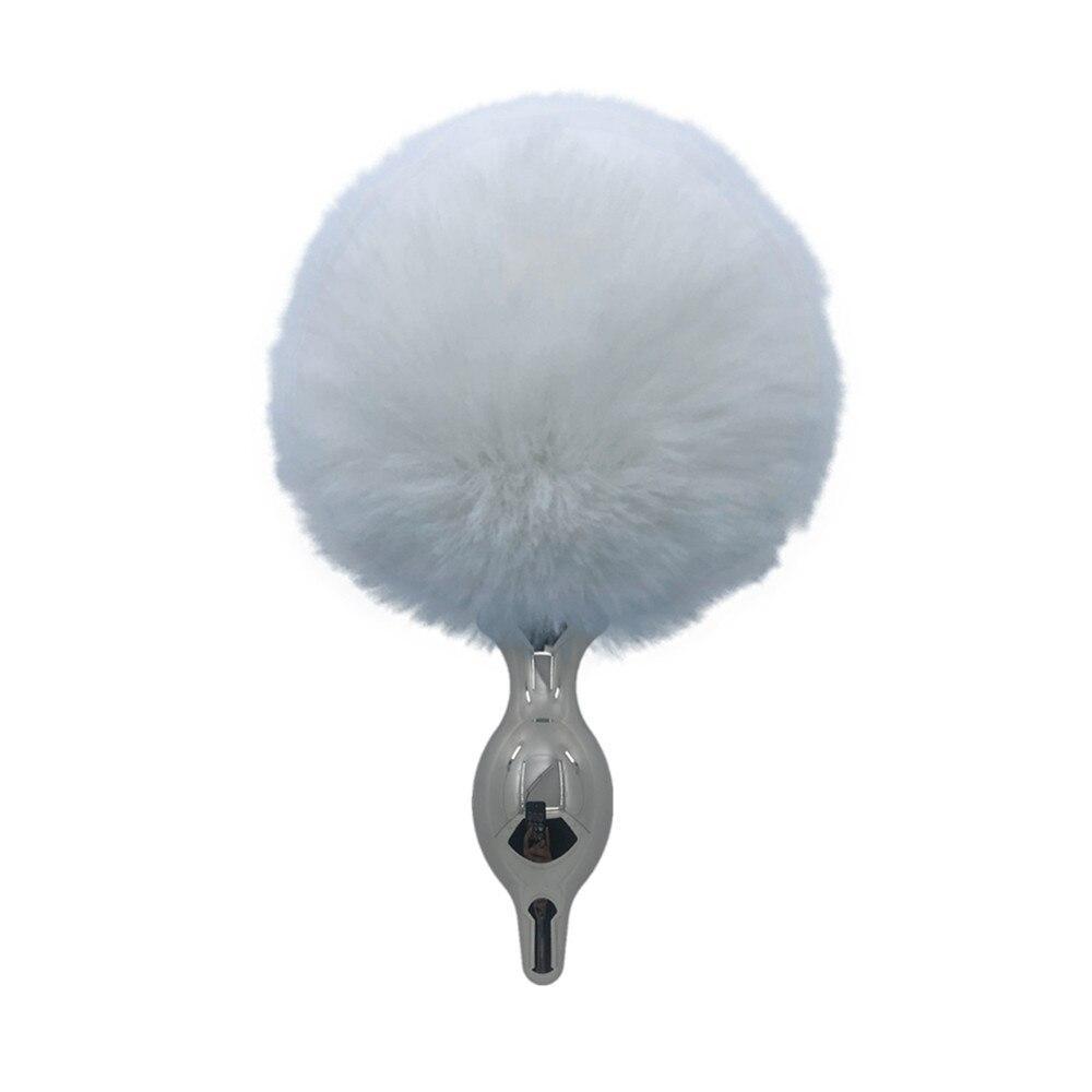 With a tail bunny design, this large, silicone, white sex toy is perfect for adding a soft and fluffy touch to your experience, complete with ears, ear accessories.
